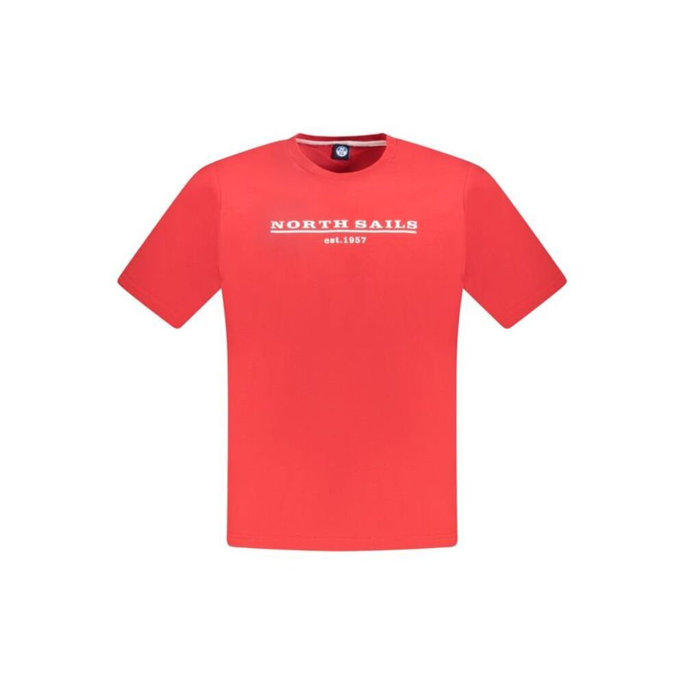 North Sails Red Cotton Men Men's T-Shirt